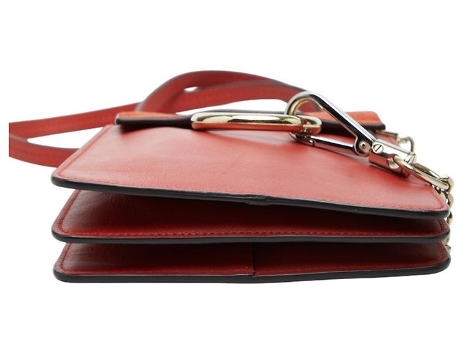 Borsa a tracolla Chloé Faye Small Rosso - vista 3