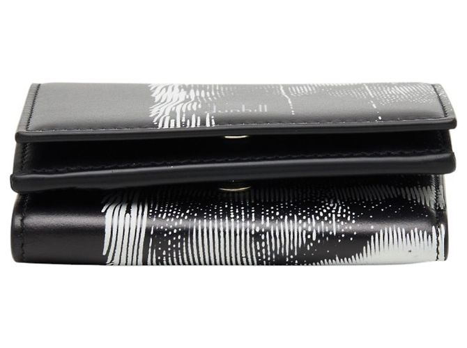 Alfred Dunhill Dunhill Logo Tri-fold Wallet Black White - view 3