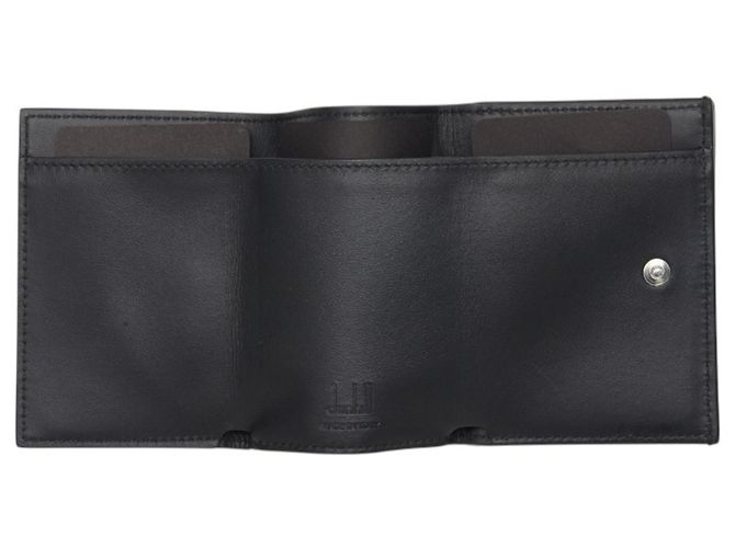 Alfred Dunhill Dunhill Logo Tri-fold Wallet Black White - view 6