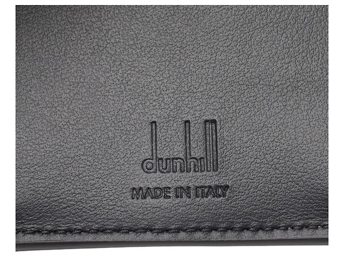 Alfred Dunhill Dunhill Logo Tri-fold Wallet Black White - view 8