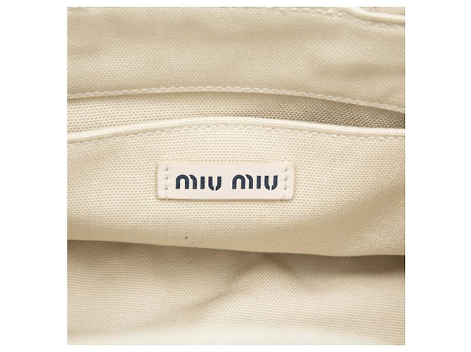 Sac à main et sac à bandoulière Miu Miu Logo Blanc Rouge Bleu - vue 5