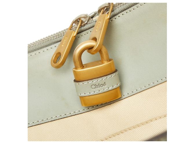 Saco Tote Chloé em couro verde - vista 11