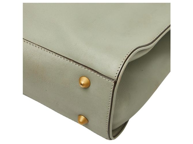 Saco Tote Chloé em couro verde - vista 4