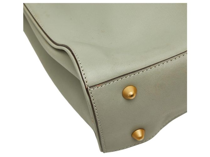 Saco Tote Chloé em couro verde - vista 5