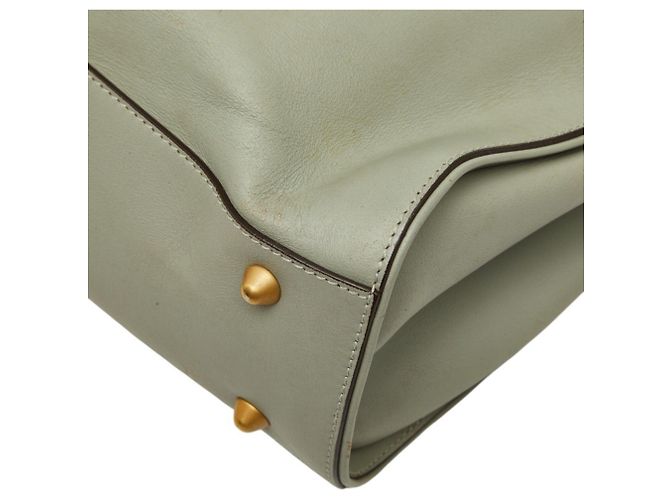 Saco Tote Chloé em couro verde - vista 6