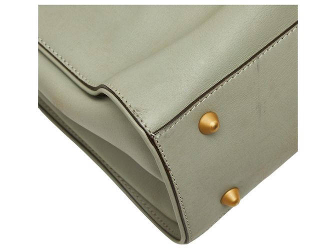 Saco Tote Chloé em couro verde - vista 7
