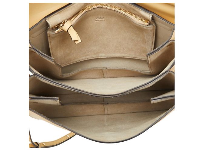 Borsa a tracolla Chloé Chloe Faye Beige - vista 8