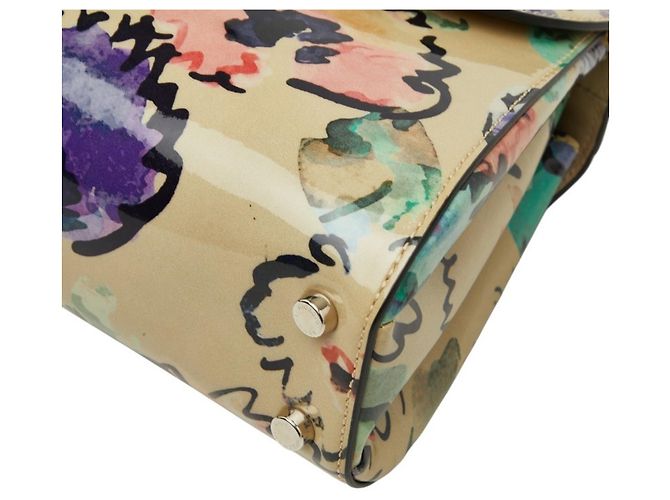 Borsa Flower Giorgio Armani Multicolore Beige - vista 4