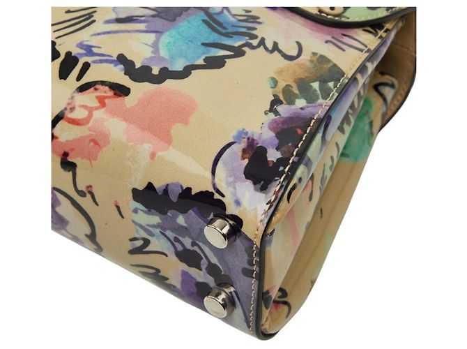 Borsa Flower Giorgio Armani Multicolore Beige - vista 6
