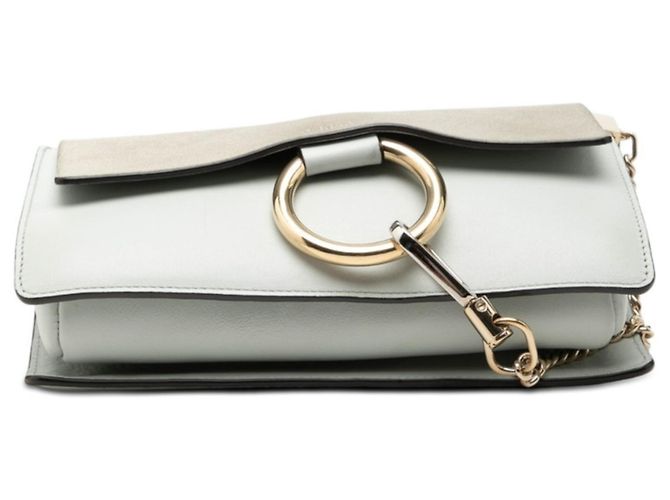 Borsa a tracolla Chloé Faye Marrone Blu - vista 3