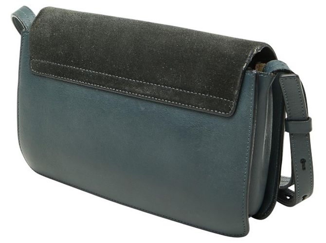 Bolsa de ombro Chloé Chloe Faye em couro camurça cinza Marrom - vista 2