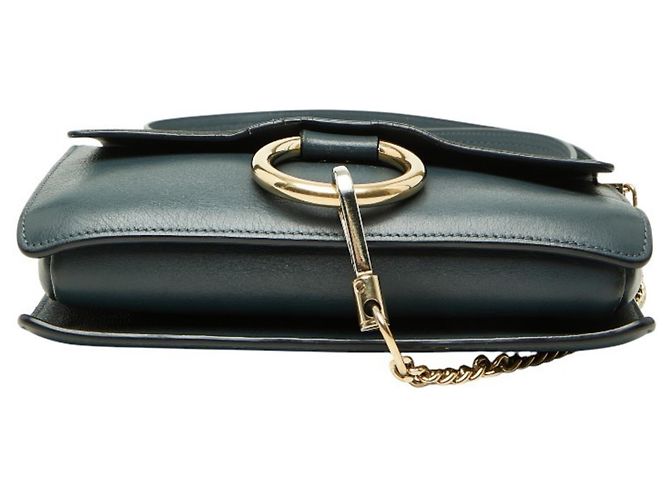 Bolsa de ombro Chloé Chloe Faye em couro camurça cinza Marrom - vista 3