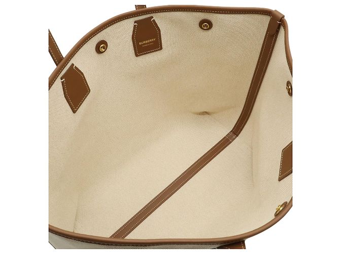 Borsa Tote rotonda BURBERRY Marrone - vista 6