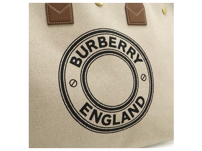 Borsa Tote rotonda BURBERRY Marrone - vista 9