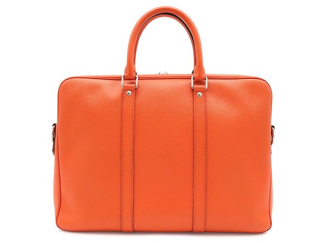 Borsa Louis Vuitton Taiga PDV Port Document Voyage PM Arancione - vista 2