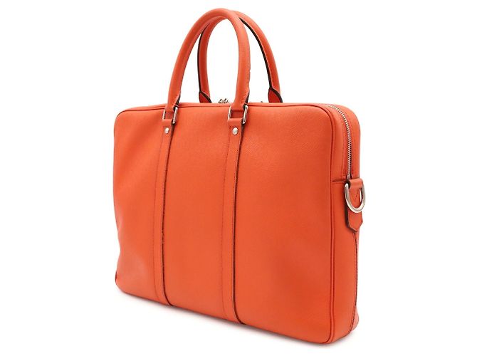 Borsa Louis Vuitton Taiga PDV Port Document Voyage PM Arancione - vista 3