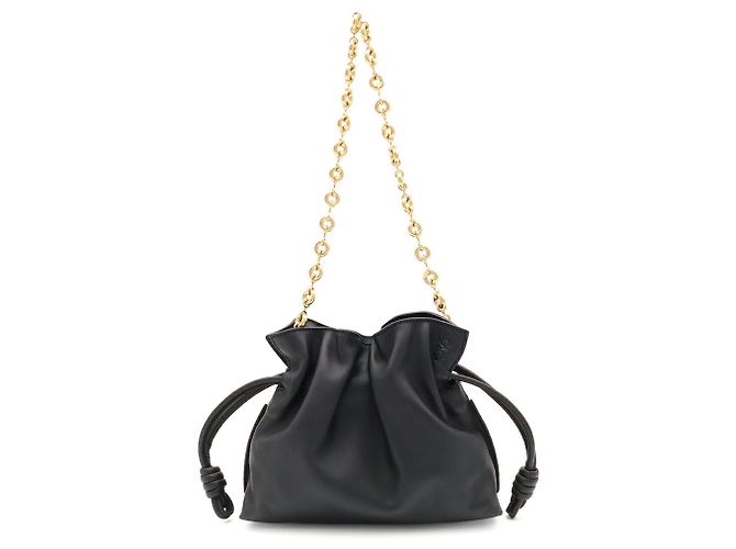Borsa a tracolla Loewe Flamenco Anagram Donut Chain Nero - vista 2