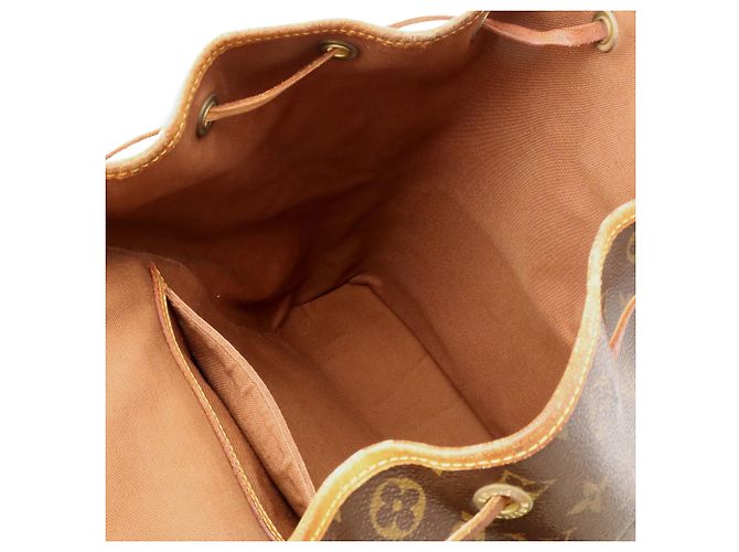 Louis Vuitton Monogram Montsouris GM Rucksack Schultertasche Braun Weiß Monogramm - Ansicht 10