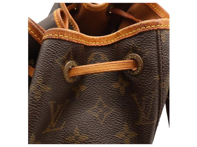 Louis Vuitton Monogram Montsouris GM Rucksack Schultertasche Braun Weiß Monogramm - Ansicht 9
