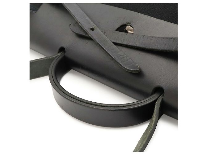 Hermès Borsa a mano e a tracolla HERMES Herbag MM Nero - vista 5