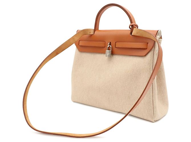 Hermès Borsa a mano/Borsa a tracolla Hermes Herbag PM Nero - vista 3