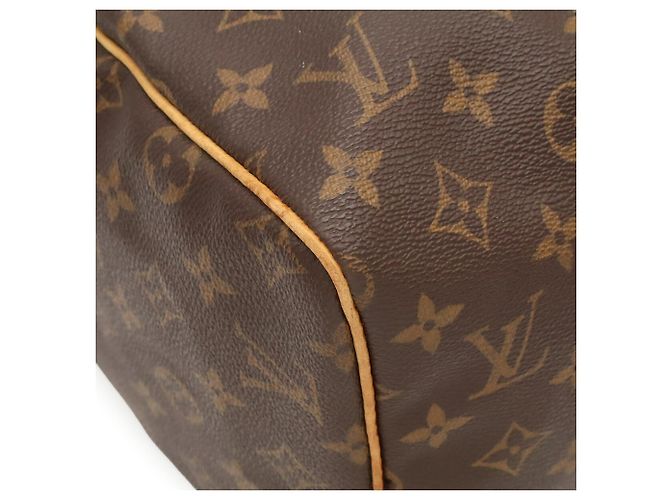 Borsa Louis Vuitton Monogram Speedy 30 Marrone Bianco Monogramma - vista 4
