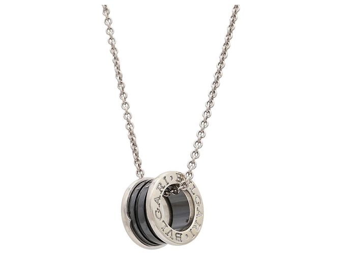 Bulgari Collar Bvlgari B-zero1 Save the Children Negro Plata - vista 2