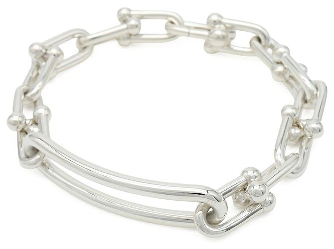 Autre Marque Bracciale Tiffany HardWear a maglie medie Argento - vista 2