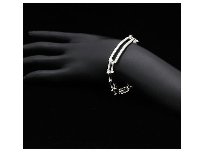 Autre Marque Bracciale Tiffany HardWear a maglie medie Argento - vista 7