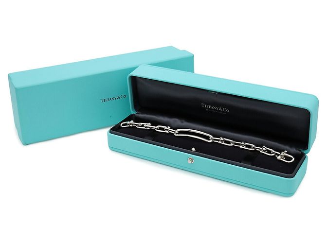 Autre Marque Bracciale Tiffany HardWear a maglie medie Argento - vista 8