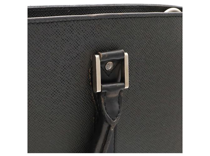 Borsa Louis Vuitton Taiga Port Document Rosan Nero Grigio - vista 6