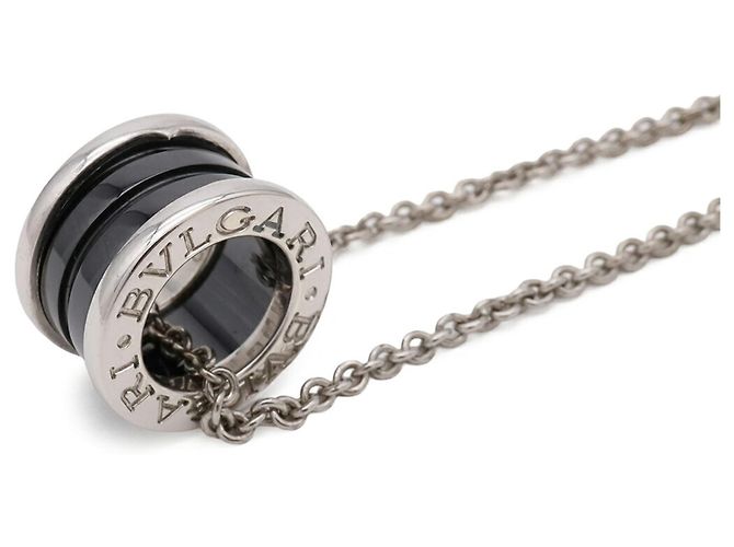 Bulgari Collar Bvlgari B-zero1 Save the Children Negro Plata - vista 4