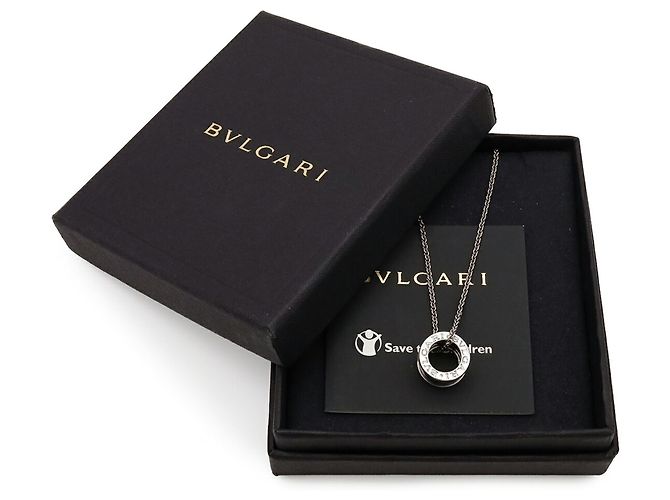 Bulgari Collar Bvlgari B-zero1 Save the Children Negro Plata - vista 8