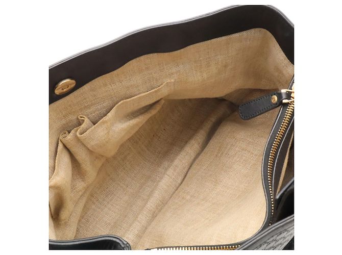 Borsa Tote GUCCI Microguccissima Nero Giallo - vista 10
