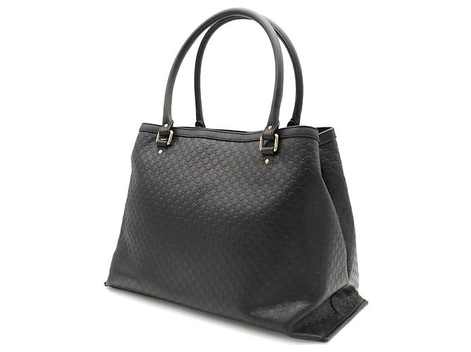 Borsa Tote GUCCI Microguccissima Nero Giallo - vista 3