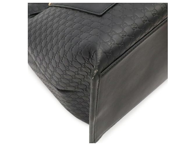 Borsa Tote GUCCI Microguccissima Nero Giallo - vista 4