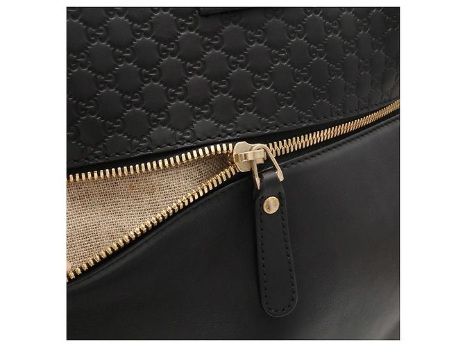 Borsa Tote GUCCI Microguccissima Nero Giallo - vista 6