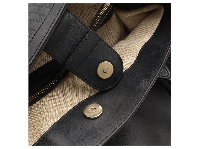 Borsa Tote GUCCI Microguccissima Nero Giallo - vista 8