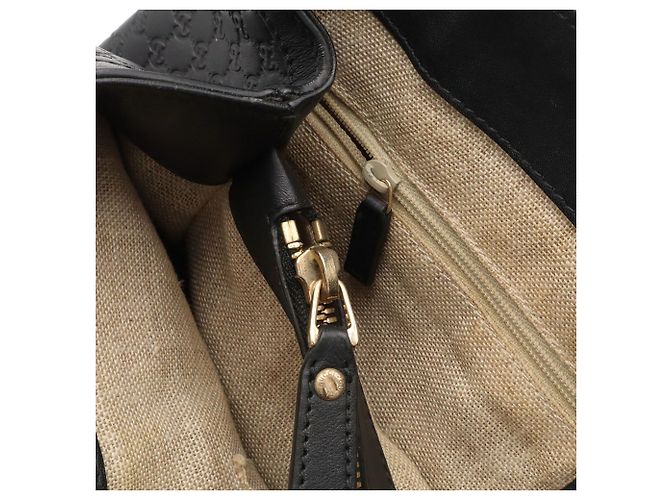 Borsa Tote GUCCI Microguccissima Nero Giallo - vista 9