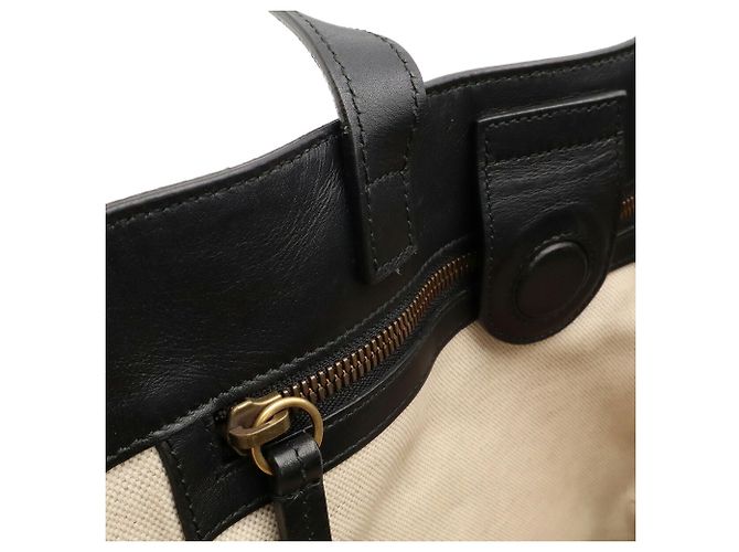 Borsa Tote Gucci GG Supreme Tiger Nero Beige Cachi - vista 9
