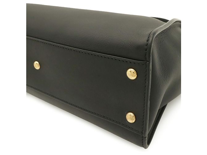 Borsa Fendi Peekaboo Regular Nero - vista 4