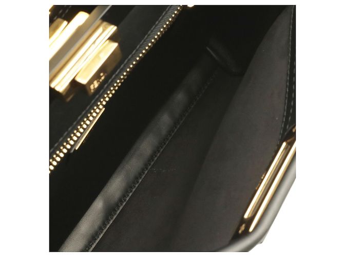 Borsa Fendi Peekaboo Regular Nero - vista 7