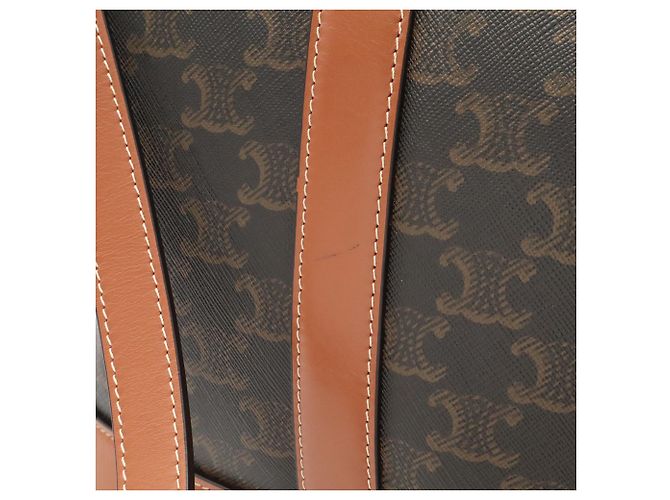 Céline Borsa a tracolla Medium Bucket Triomphe CELINE Marrone - vista 6