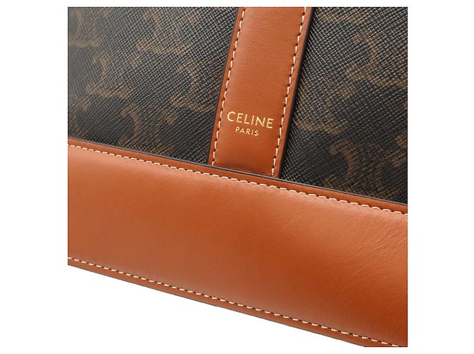 Céline Borsa a tracolla Medium Bucket Triomphe CELINE Marrone - vista 7