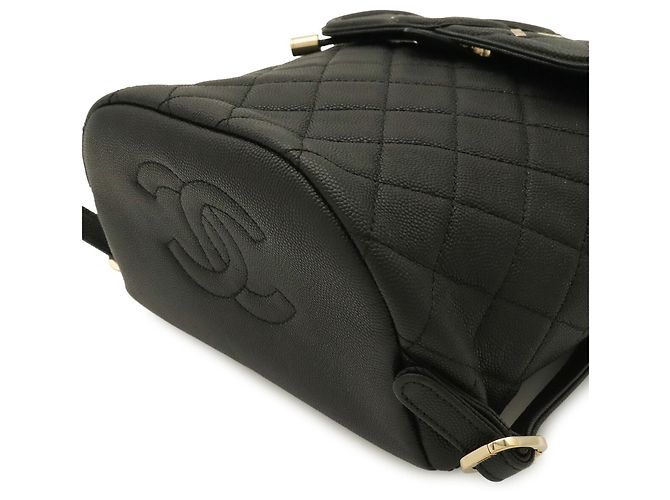 Chanel CC Filigree Coco Mark Backpack Black - view 4