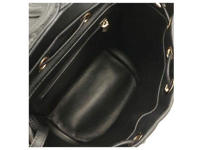 Chanel CC Filigree Coco Mark Backpack Black - view 7