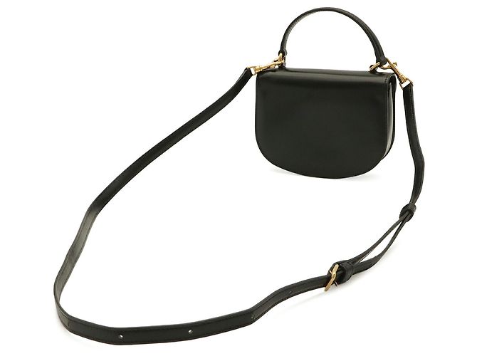 Céline Bolsa de Ombro Celine Triomphe Mini Buzas Preto - vista 3
