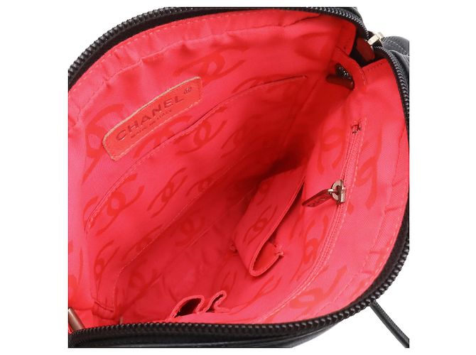 Chanel Cambon Line Medium Pochette Schultertasche Schwarz Weiß - Ansicht 7