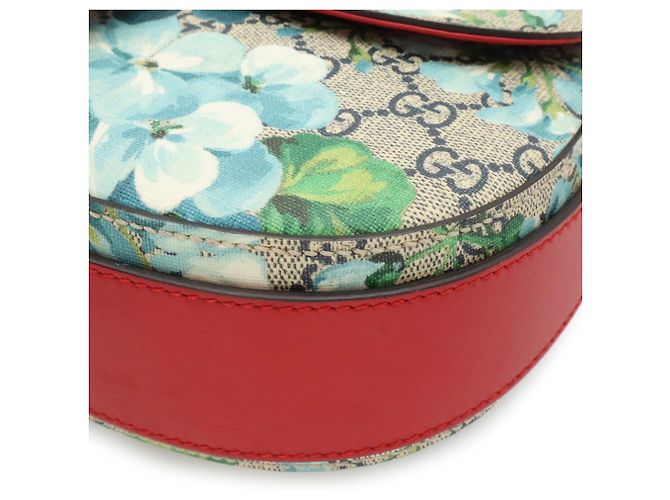 Borsa a tracolla/Pochette Gucci GG Blooms Supreme Rosso Blu Multicolore Beige - vista 4