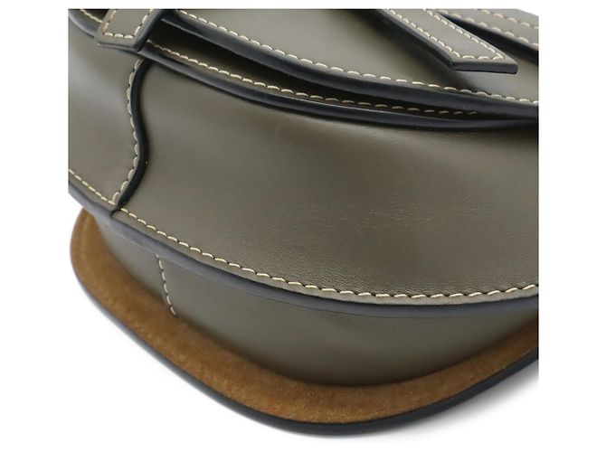 Bolso riñonera Loewe Mini Gate Caqui - vista 4